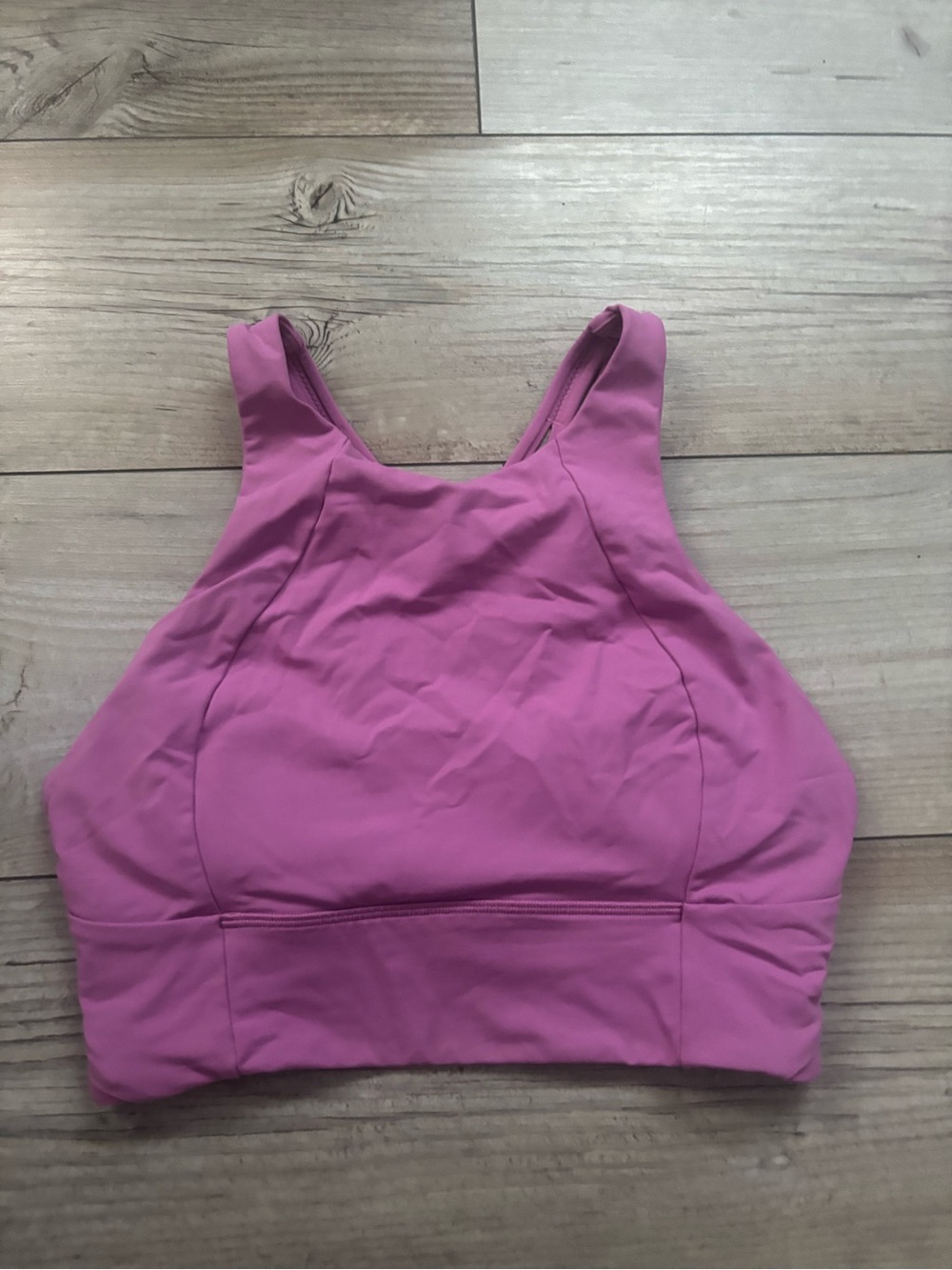 lululemon athletica Pink High-Neck Workout Sports Bra